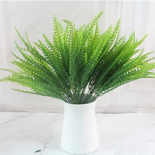 New Artificial Plant Creative Decorative Lifelike Faux Green Plant Grass Plant For Wedding Home Hotel Party Decoration