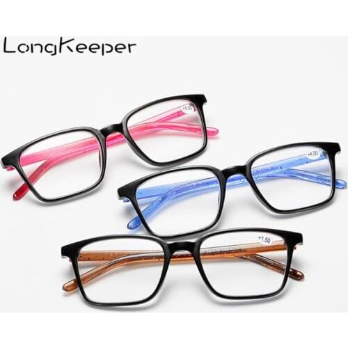 LongKeeper Reading Glasses Men Women Ultralight Anti Fatigue Eyeglasses Presbyopic Prescription Eyewear Free Shipping for Brazil