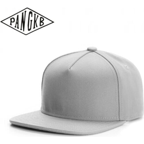 PANGKB Brand PACK SNAKE CAP Solid blank grey hip hop sports snapback hat for men women adult outdoor casual sun baseball cap