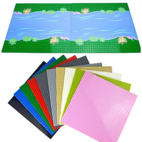 32*32 32*16 Dots Classic Base Plates Blocks 4 Styles Plastic Assembly Blocks Baseplates Compatible With Leduo Construction Toy