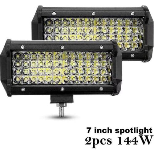 7 Inch 120W Combo Led Light Bars Spot Flood Beam 4x4 Spot 12V 24V 4WD Barra LED Headlight For Auto Boats SUV ATV iLight
