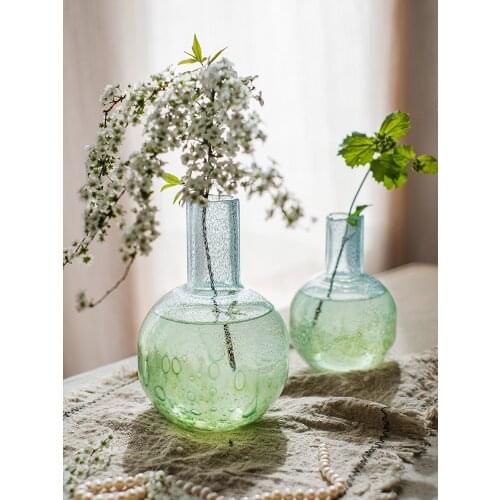 Bubble Glass Vase Dream Internet Celebrity Hydroponic Flower Fine Mouth Bottle Living Room Dining Table Flower Decoration