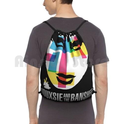 The Spellbound Rock Backpack Drawstring Bags Gym Bag Waterproof Siouxsie And Sex Cure Banshees Pistols Bauhaus Damned Band