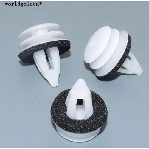 Worldgolden 100pcs plastic fasteners Door Trim Panel Retainer for BMW 51418224768