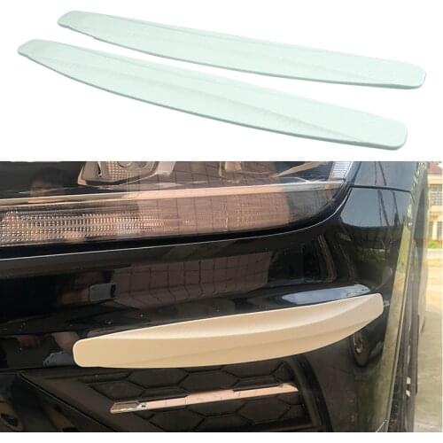 2Pcs Car Bumper Protector Strips For Ford Focus MK2 MK3 MK4 Mondeo EDGE Fiesta Taurus Ecosport ESCORT C-Max KA Kuga Accessories