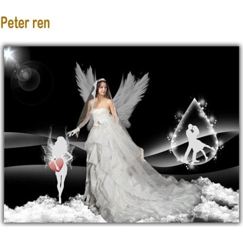 Peter ren Diamond painting Cross stitch Round/Square Diamond mosaic Full Diamond Embroidery with diamonds "Romantic girl"