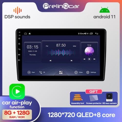 Prelingcar Android 10.0 NO 2 din DVD Octa-Core Car Radio Multimedia Video Player GPS Navigation For HYUNDAI H1 2007-2015