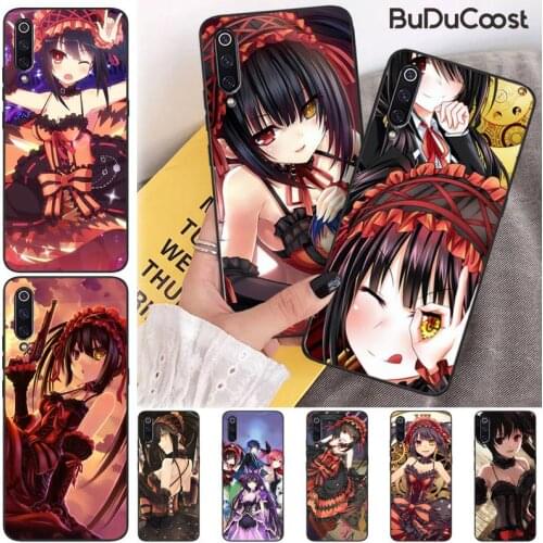 Date a live Tokisaki Kurumi Anime Phone Case For Xiaomi Mi 9 9T CC9 CC9E 8 SE Pro A2 Lite 6X 5 A3 A1 Max Mix 2 3