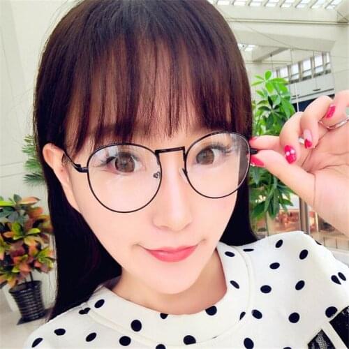 -1 -1.5 -2 -2.5 -3 -3.5 -4 Finished Myopia Glasses Women Men Short-sight Eyewear Metal Oval Nearsighted Spectacles With Degree
