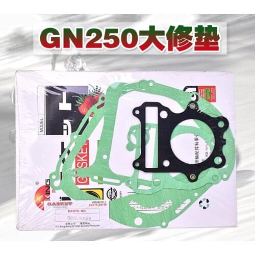 Motorcycle engine gasket for suzuki GN250 GZ250 moto motorcycle engine gasket 250cc cylinder head gasket paper full set