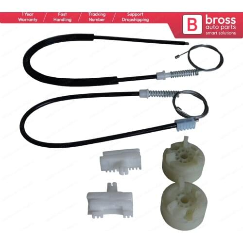 Bross BWR5189+BWR5190 Electrical Power Window Regulator Repair Kit Set Front Left or Right FOR CITROEN SAXO S0, S1 1996-2004