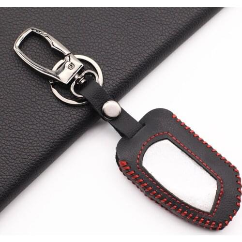 DXL4950 LCD Remote Case 2020 Hot Sale 100% Leather Key Cover Key Fob for Pandora DXL 4950 DX-90BT DX-91 Two Way Russian Version