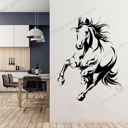 Beautiful Horse Vinyl Wall Decal Animal Living Room Bedroom Home Interior Stickers Mural Self-adhesive Wallpaper Murals rb446