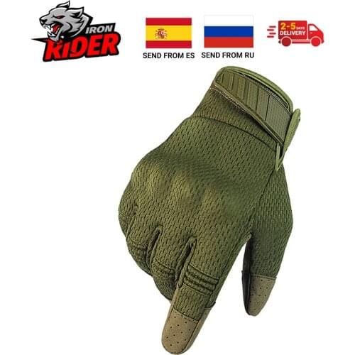 Summer Motorcycle Gloves Men Biker Motocross Motorbike Moto Gloves Touch Screen Racing Riding Full Finger Gloves Protective Gear