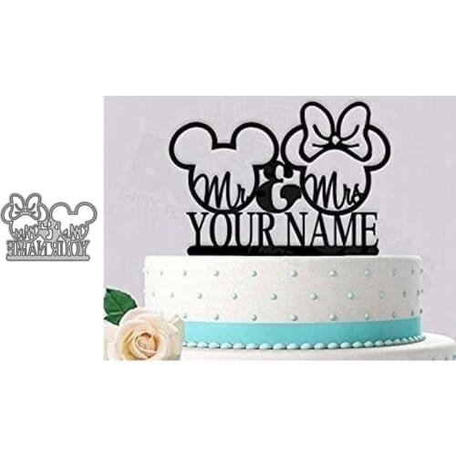 Metal Cutting Dies YOUR NAME Stencil template Die Cut Scrapbooking embossing dies art decoration Craft knife mold