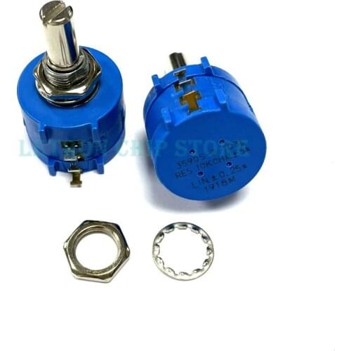 3590S Multiturn Potentiometer 100 200 500 1K 2K 5K 10K 20K 50K 100K ohm Potentiometer Adjustable Resistor 3590 102 202 502 103