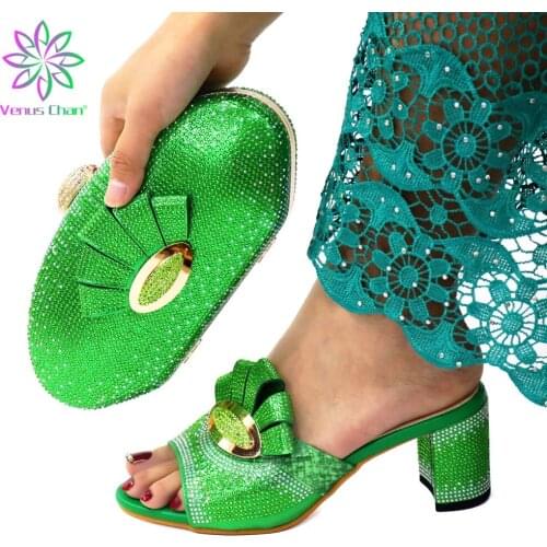 New Italian Ladies Shoes and Bags To Match Set Decorated with Appliques Shoe and Bag Italian Design Set Nigerian Party Pumps