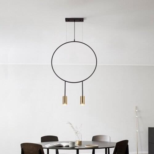 Nordic Line Geometric Pendent Light Tom Designer Hanging Lamp for Living Room Pendant Lustre Led Modern Lighting Fixtures