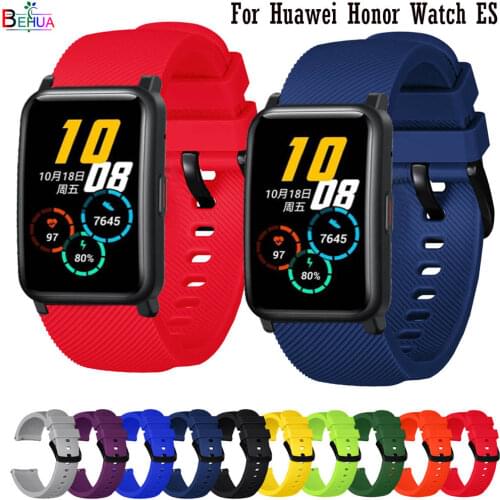 20mm Silicone WatchBand For Huawei Honor Watch ES Strap Wristband Replacement Bracelet For Huami Amazfit BIP lite WristStrap new