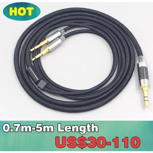 6.5mm XLR 4.4mm Super Soft Headphone Nylon OFC Cable For Nighthawk Monoprice M650 Monolith M1060 M1060C M565 LN007553