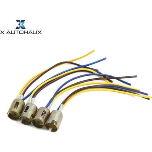 X AUTOHAUX 2/3/4/6Pcs 3 Wires 1157 Bulb Socket Connector Brake Turn Signal Light Harness LED Lamp Adapter Extension Holder