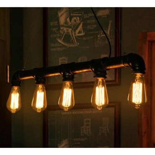 Edison Retro Loft Style Vintage Industrial Pendant Light Lamp Metal Water Pipe home lightings pendant lights for restaurant