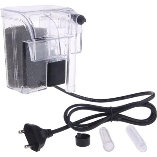 Waterfall Hang On External Oxygen Pump Water Filter For Aquarium Fish Tank P15D