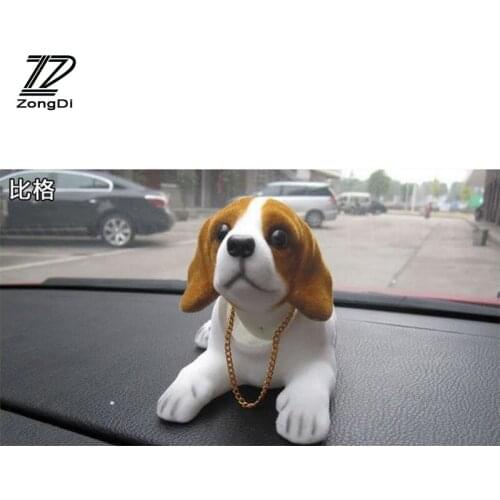 ZD Car Styling Dog Decoration for Toyota Avensis Rav4 Audi Q5 Lifan X60 Renault Captur Skoda Yeti Ford Mondeo Kuga Accessories