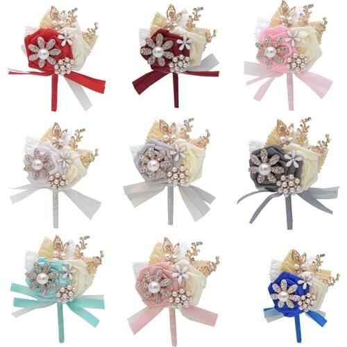 Women Men Wedding Brooch Boutonniere And Corsage Wedding Prom Gift For Groom Brooches Golden Leaf Lapel Pin Wedding Boutonniere