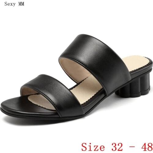 Women Low Med Heel Gladiator Sandals Shoes Woman Low Med Heels Small Plus Size 32 33 - 40 41 42 43 44 45 46 47 48
