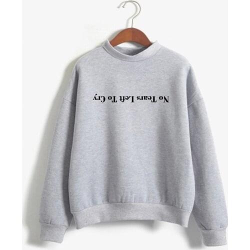 Pullover Cewneck Warm Tops Ariana Grande Sweatshirt No Tears Left To Cry Hoodie Women Print Harajuku God Is A Woman Sweatshirts