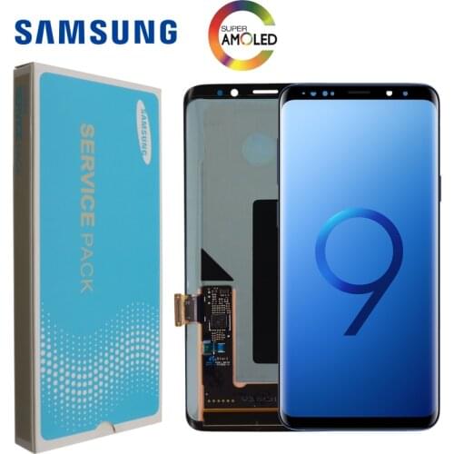 100% ORIGINAL SUPER AMOLED Replacement for SAMSUNG Galaxy S9 LCD Touch Screen Digitizer with Frame S9 G960 LCD+Service package
