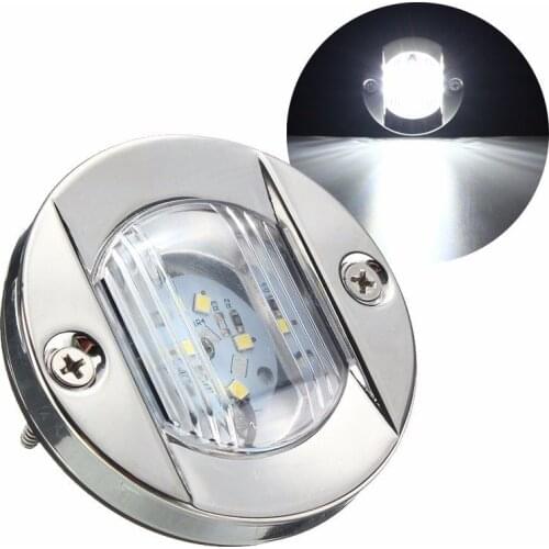12V IP66 LED Stainless Stern Cockpit Transom Boat Navigation Light Bulb for Yacht Marine White
