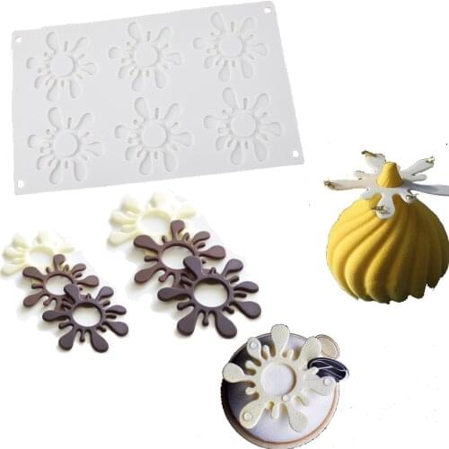 3D Flower Chocolate Fondant Cake Decoration Silicone Molds Mousse Tools DIY Sugar Craft Candy Clay Gumpaste Moulds