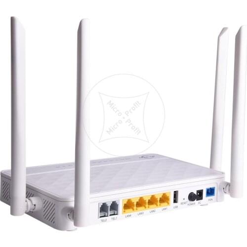 4PCS BT-761XR 4GE+2.4G/5G AC WiFi+2voice+4 Antennas XPON ONU FTTH fiberhome onu Dual Band Compatible ont onu olt