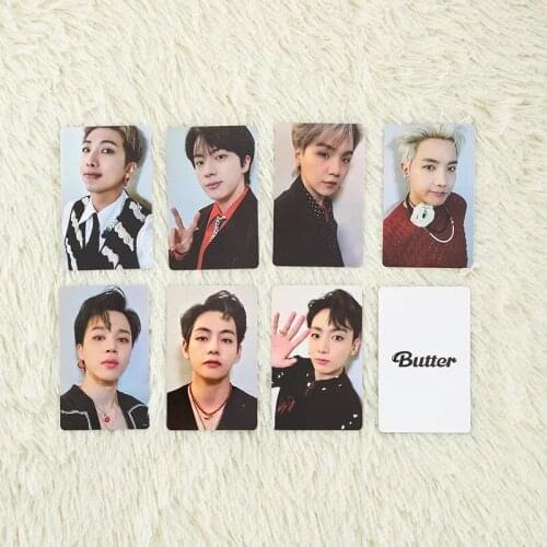 KPOP Bangtan Boys BUTTER Album Mini Photocard Memebers Paper Lomo Cards Posters Premium Photos Fan Collection Wholesale V Rm