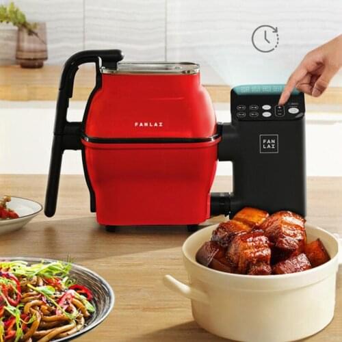 Automatic Cooking Machine Lazy Cooking Fried Rice Machine Wok Smart Cooking Robot Stir-fry 360 Degrees Automatically