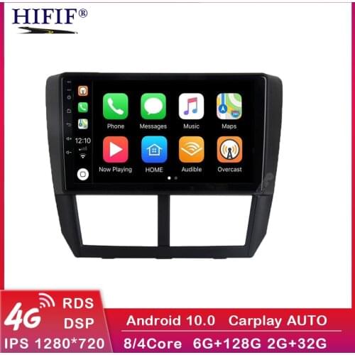 DSP 9 Inch 2din Android 10 Car Radio Carpaly For 2008 2009 2010 2011 2012 Subaru Forester GPS Audio Head Unit Multimedia Player