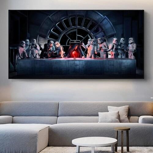 Emperor Palpatine Last Supper Star Wars Art Painting Posters And Prints Canvas Wall Pictures For Living Room Home Decoration