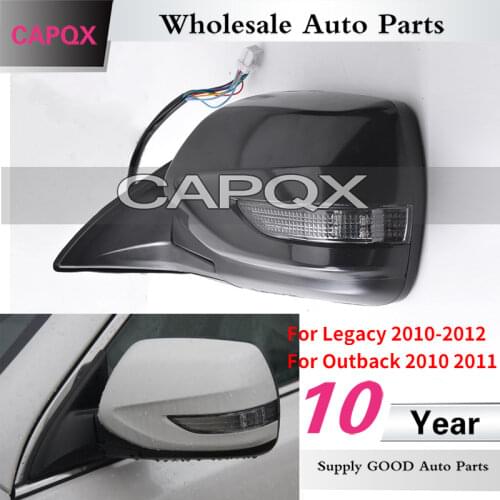 CAPQX 9Pin Electrical folding Side Rear View Mirror For Legacy 2010 2011 2012 Outback 2010 2011 Outside Rearview Mirror Assembly