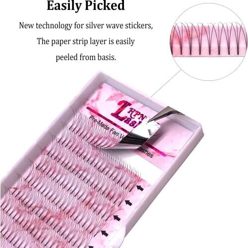 Premade Volume Fans Eyelashes Extension Pre-Fanned Individual 3D/4D/5D Short Stem Makeup Premium 100% Hand-Made For Salon