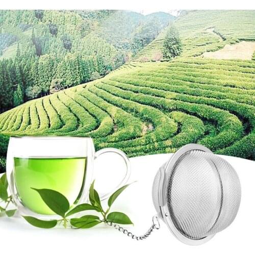 Stainless Steel Tea Infuser Sphere Locking Spice Tea Ball Infuser Pipe Design Touch Feel Holder Tool Tea Spoon Infuser Filter