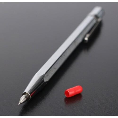 Tool Hand Drill 2 Pcs/lot _ Harden Metal Alloy Pointed Pocket Clip Scriber Engraving Pen Marker For Glass Ceramics