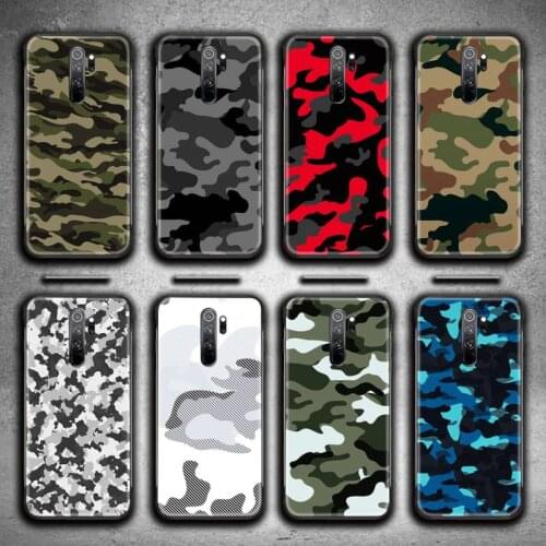 Camouflage Pattern Camo military Army Phone Case for Redmi 9A 9 8A 7 6 6A Note 10 9 8 8T Pro Max K20 K30 Pro