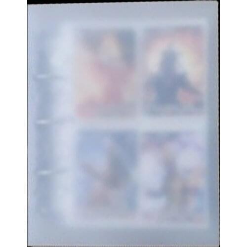 240 Capacity 4 Pockets Cards Pocket Holder Binders Albums For Board Games Cards Gathering Card Sleeves Holder