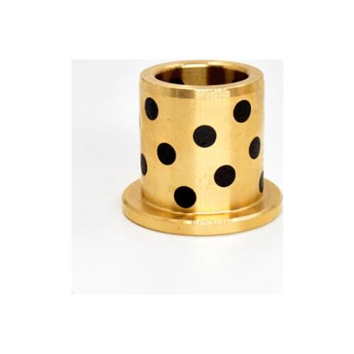 2pcs 10mm 12mm inside diameter brass sleeves JFB graphite hollow cover flange case composite bushing bearing 14mm-18mm outer