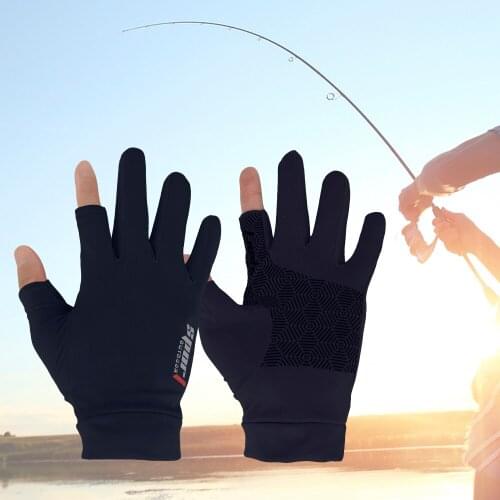 Motorcycle Bike Cycling Gloves Breathable Anti-skid Gloves Ice Silk Summer Thin Protective Gear Touch Screen Gloves