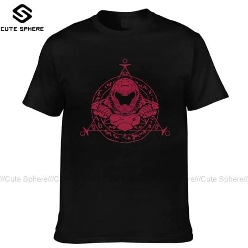 Doom Eternal T Shirt Men Funny Cotton Printed Tee Shirt Short Sleeves Streetwear T-Shirt 5xl