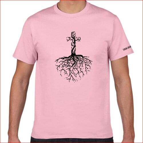 TARCHIA 2021 New Summer Brand tree root Oversized t-shirt Cotton Tops Tees Men Short Sleeve Boy Casual Homme Tshirt T Plus