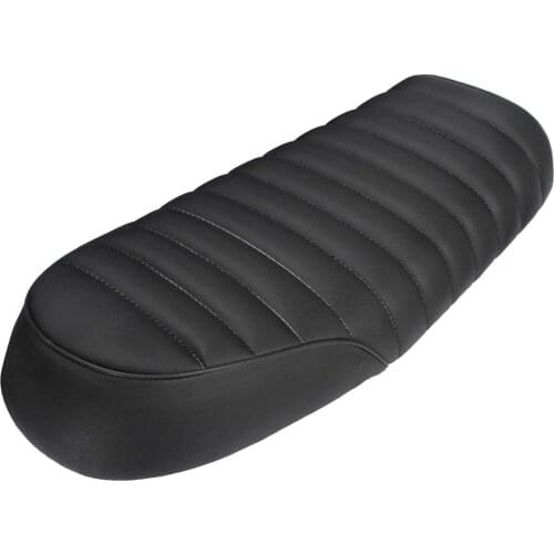 Soft Leatherette Motorcycle Seat Saddle Cushion for Cafe Racer Universal